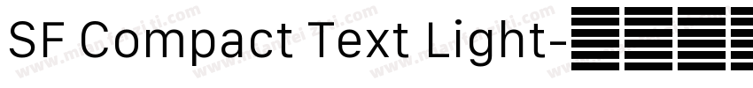 SF Compact Text Light字体转换